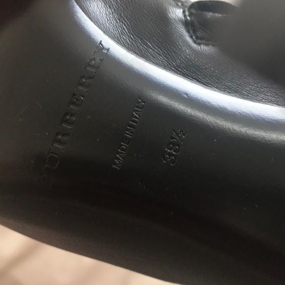 BURBERRY PRORSUM Black Leather Peep Toe Ankle Boot - Picture 4 of 5